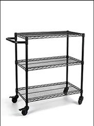 Heavy load wire storage rack with adjustable layers